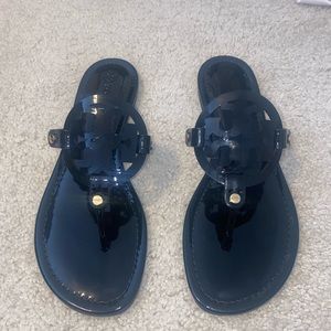 Black Tory Burch Miller Sandals
